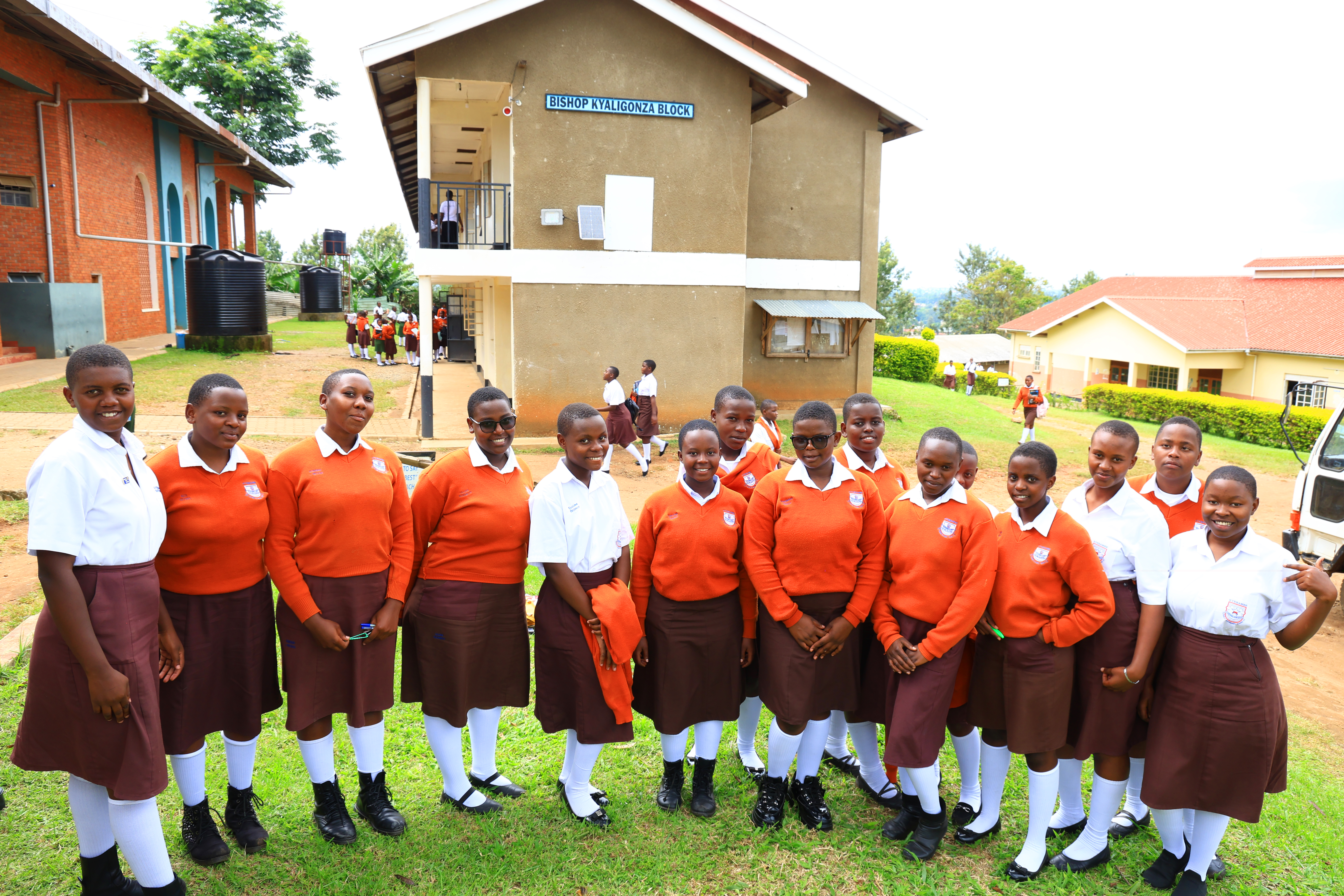Kyebambe Girls students on campus